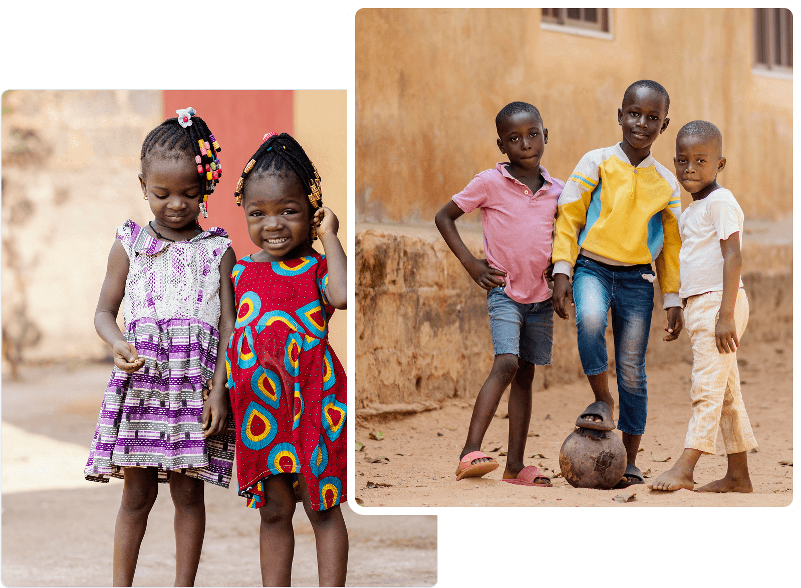 African children representing the mission of MKE